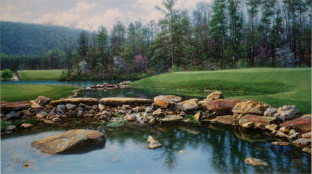 The Seventeenth at Shoal Creek by artist Larry Dyke